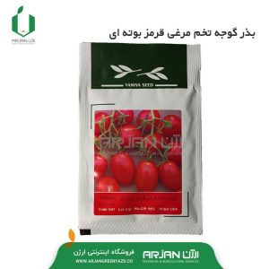 بذر گوجه تخم مرغی قرمز بوته ای ( حجم 2 گرمی )